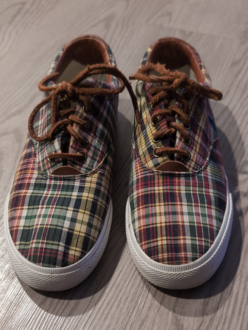 Very Gently Used Polo Ralph Lauren Dock Sneakers Mens Size 9 Leather Laces